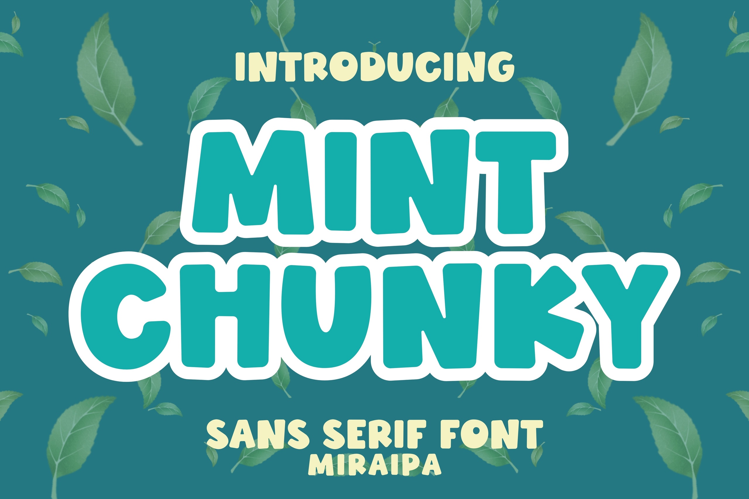 Пример шрифта Mint Chunky